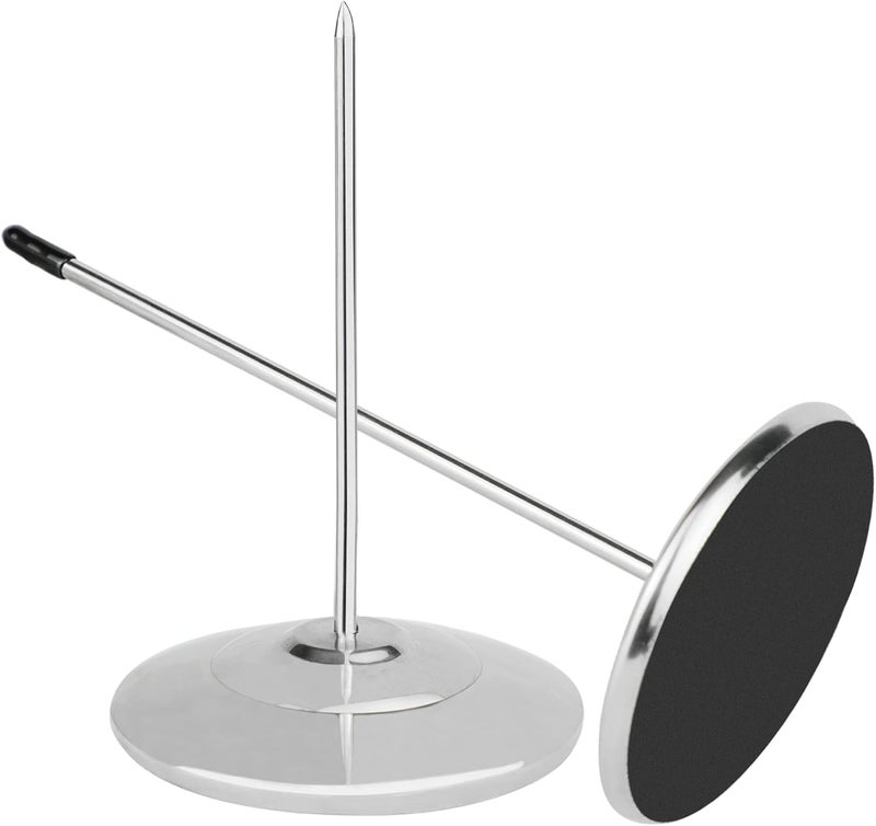 TONOS Receipt Holder, Receipt Spike for Resturaunt, Stainless Steel Bill Fork Check Spindle Memo Holder Spike with Solid Heavy-Duty Base (2 Pack) - Image 2